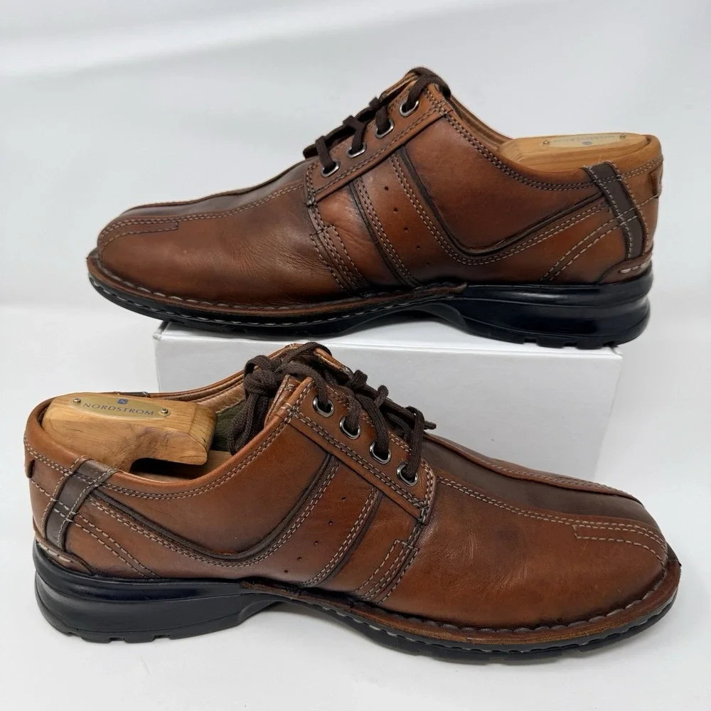 Clarks Touareg Brown Oxford Men's‎ Shoes 70852 Size 10 M Comfort Leather